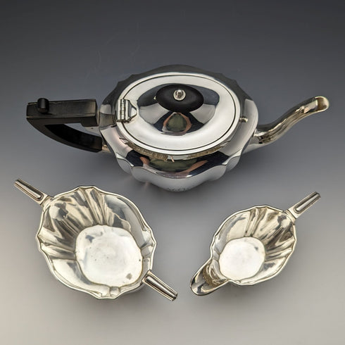 1915年頃年 英国アンティーク シルバープレート製 ティーセット Kemp Brothers